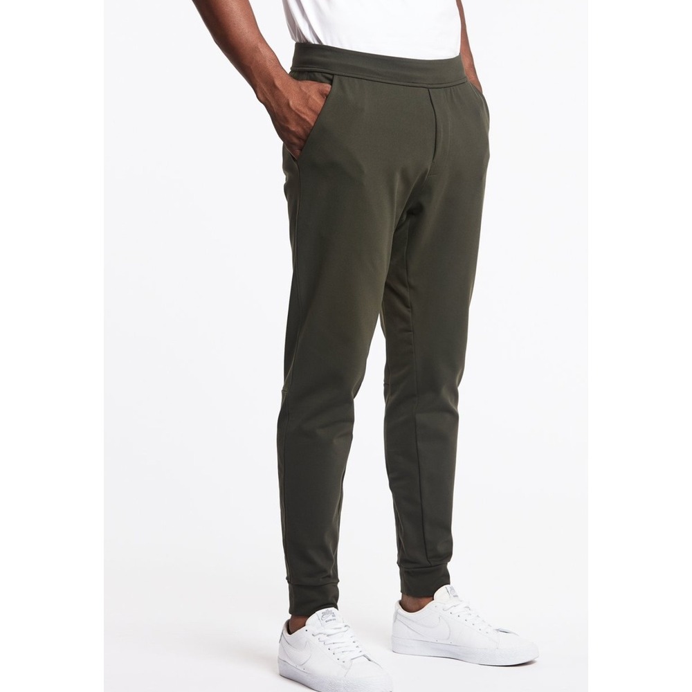 Public Rec Pants Mens 40x30 Gameday Joggers Dark Olive Green Tech Stretch Sweats
